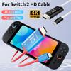 Адаптер 2M 4K 60/144 Гц Type C на HDMI-совместимый, портативный ТВ-коннектор, док-станция, универсальная док-станция для ТВ для игровых консолей, для Switch