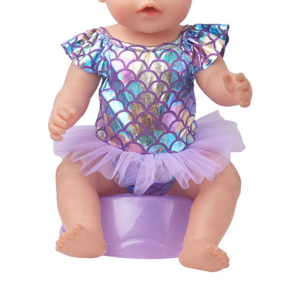 Одежда купальник и панамка для кукол размером 43 см