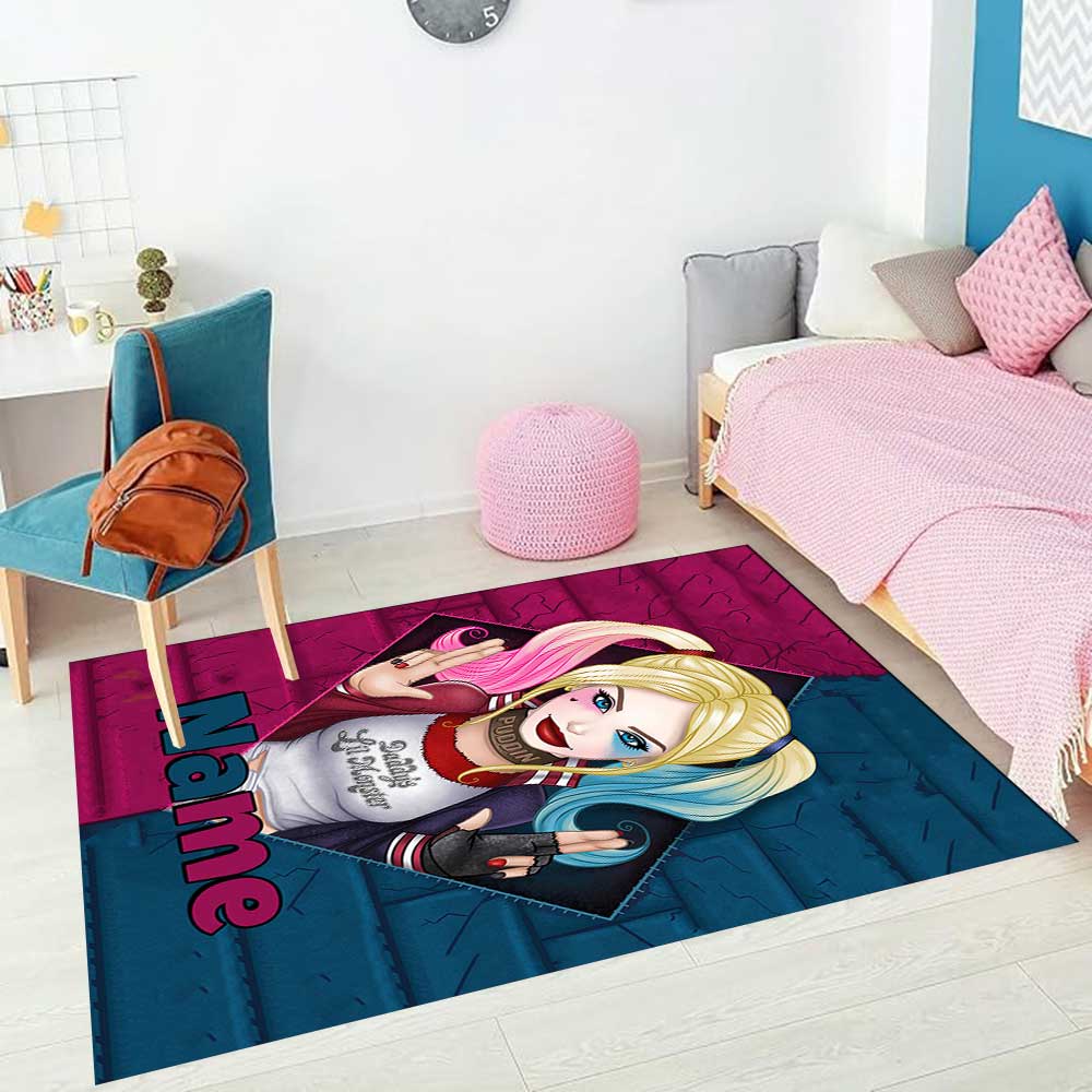 Warner (4) Customize your name rug, office chair cushion, home bedroom living room gift.