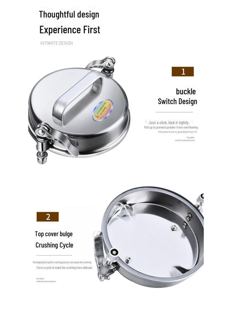 304 Stainless Steel Electric Grain Mill and Kitchen Seasoning Grinder