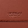Montblanc Soft Leather Series Classic Five-Star Logo Zipper Wallet Men Wallet Warm-Brick-Red 131260