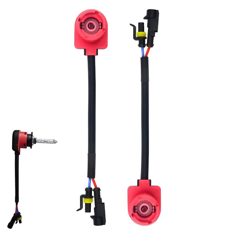 2pcs HID Relay Harness D2S D2R D2C 35W/55W AMP Plug Wiring Adapter Bulb/Ballast Connector