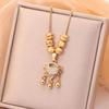 Lucky Lucky Beads Ping An Lock ожерелье для женщин высокого класса легкая роскошная модная цепочка на ключицу