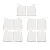 10Pcs TENS Unit Replacement Pads Rectangular Reusable Electrode Patches for Electrotherapy Muscle Stimulator