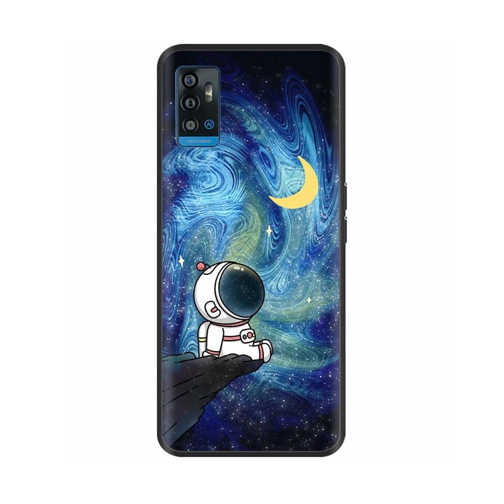 Чехол для ZTE Blade A51 BladeA71 Стильный Расписной Силиконовый Мягкий Защитный Задняя Крышка Для ZTE Blade A71 A7030 BladeA51 Чехлы для Телефона