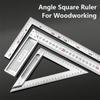 Double Sided Scale Angle Square Ruler Stainless Steel Triangle Ruler  Woodworking