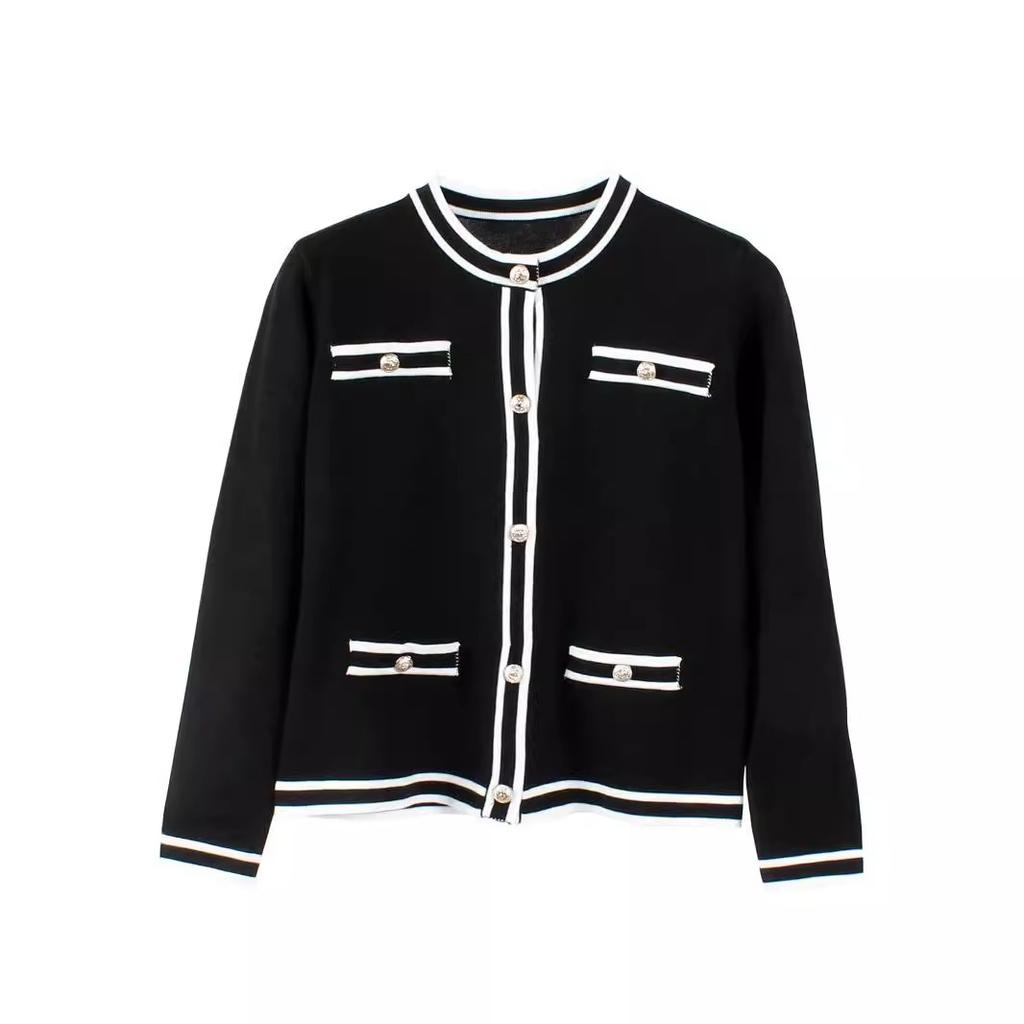 Женский осенне-зимний трикотажный повседневный топ с длинным рукавом