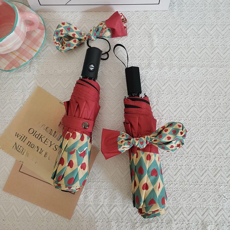 Премиальный автоматический ретро-зонт от солнца и дождя - высококачественная защита от ультрафиолета для женщин