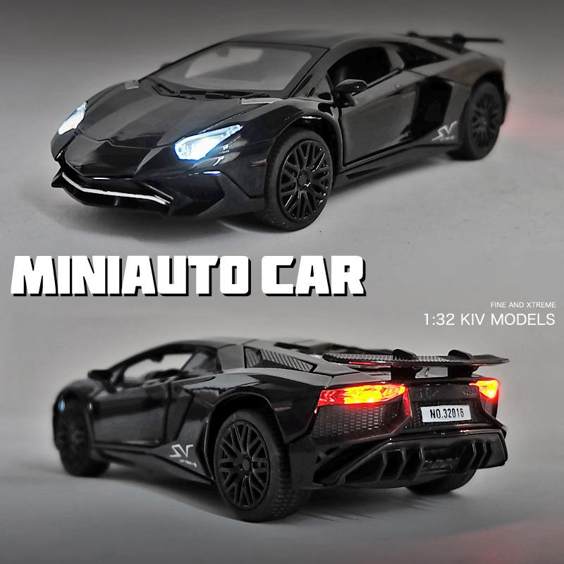 Спортивная модель Lamborghini LP750, масштаб 1/32, из сплава, с детализированным салоном, крутыми световыми и звуковыми эффектами, изысканное настольное украшение