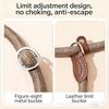 1.8M Dog Leash Slip Rope Lead Leash Heavy Duty Braided Rope Adjustable Loop Collar Training Leashes for Medium Large Dogs