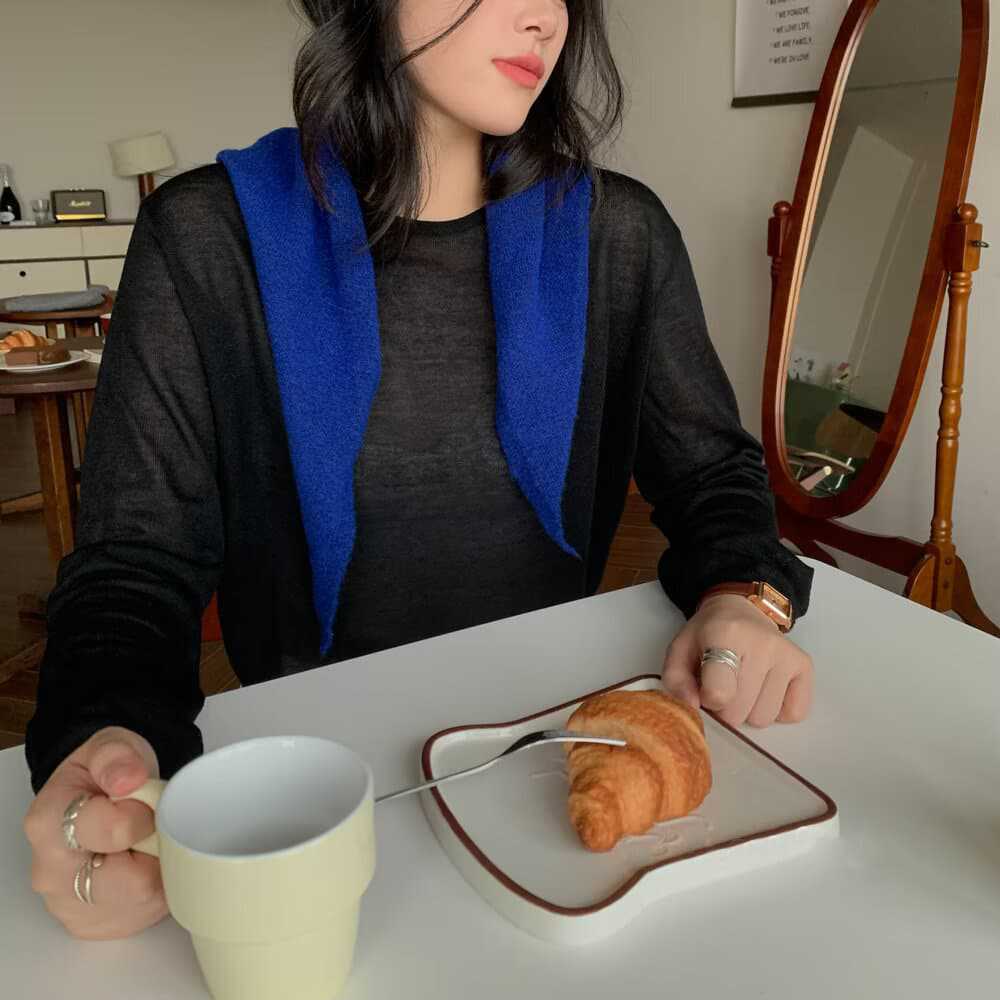 Однотонный многофункциональный вязаный шарф осенне-зимний треугольный шарф косынка термошаль вязаный шарф шарф для лица