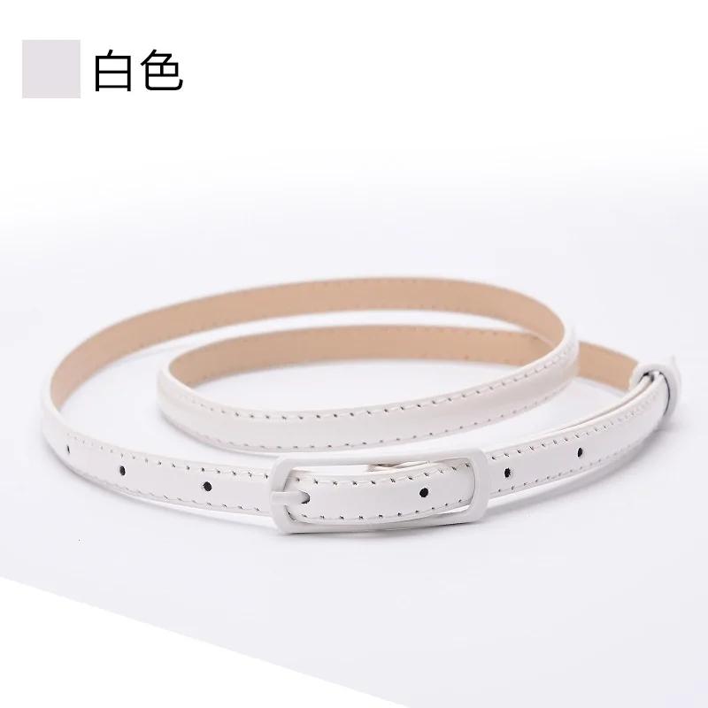 Ladies Fine Belt Japanese Word Buckle PU Belt Ladies Fashion Belt Thin Waist Skirt