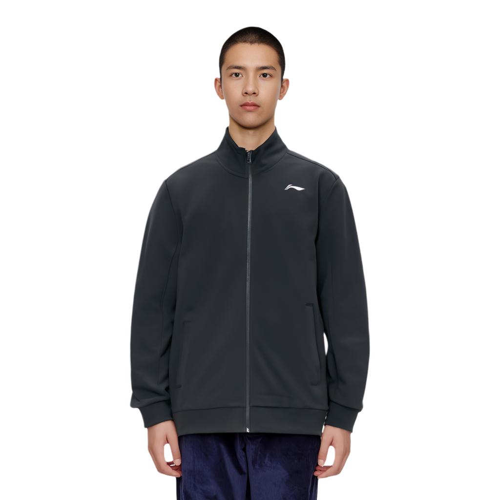 Li Ning Logo Casual Stand воротник трикотажная спортивная куртка осенние мужские куртки черный AWDR627-1