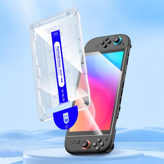 Защитная пленка для экрана Yousheng, устойчивая к царапинам, из закаленного стекла, без пыли, без пузырьков, HD-пленка для экрана игровой консоли NS2