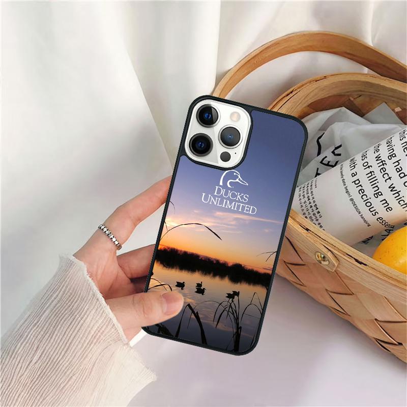 Bird Duck Hunting Sunset Phone Case For iPhone 17 Air 16 15 14 11 12 13 Pro MAX Plus coque Cover Shell