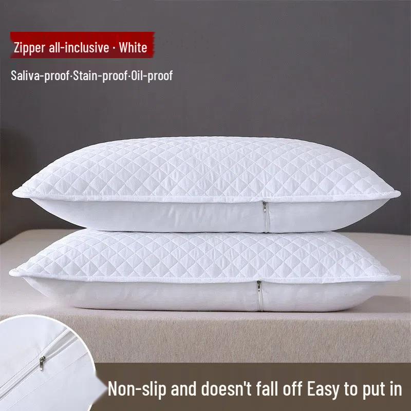 Sweatproof Mite-Proof Pillowcase: Anti-Oil & Stain, Protective Nano Isolation Layer for Men & Women.