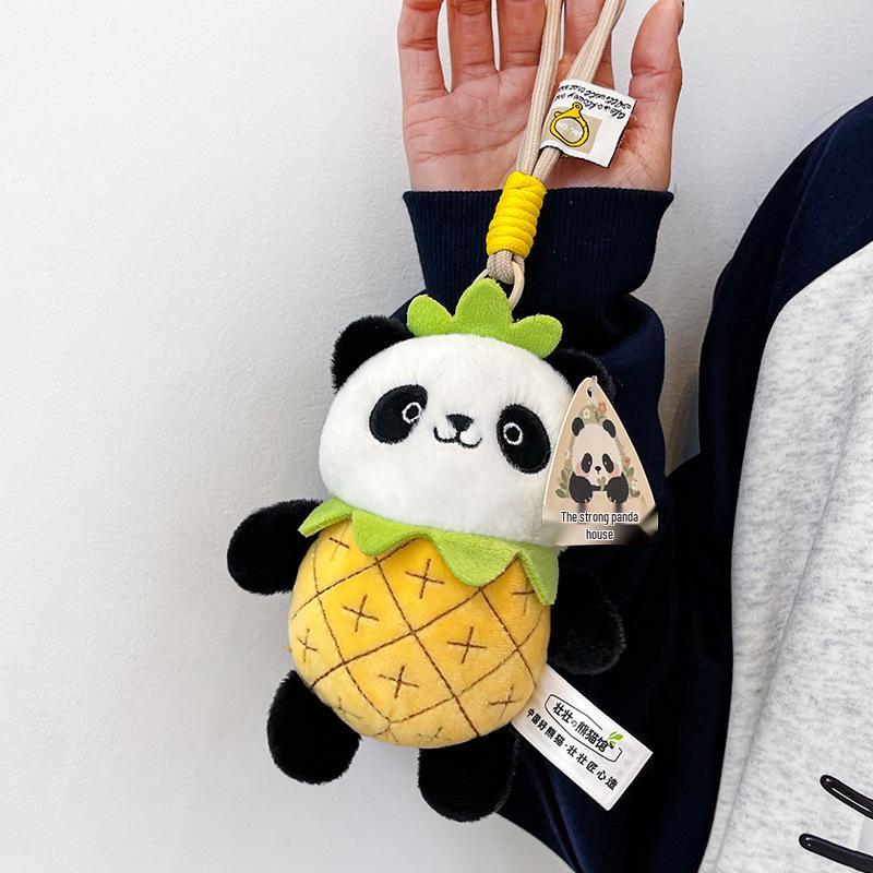Плюшевая Панда Кукла Брелок для Рюкзака Брелок Подвеска