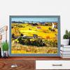 5D DIY Diamond Painting Golden Wheat Field Painting Cross Stitch Kit Mosaic Diamond Embroidery Full Round/Square Drill Home Decoration