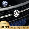Для VW Volkswagen Jetta MK5 Golf VW Sagitar 2019-2025 ACC Передняя эмблема и светодиодный задний значок (Задний значок требует провода диаметром 0,5 см