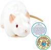 VIAHART White Rat Wiley Plush Toy, White, Small (Approx. 18cm), Fluffy Mouse Toy, Washable and Safe [Parallel Import]
