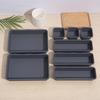 Drawer Organiser, Interlocking Drawer Dividers Plastic Storage Trays,8Pcs  3 Sizes Uncluttered Storage Drawer Tidy Trays Dividers