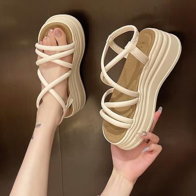 Вечерние повседневные босоножки с открытым носком