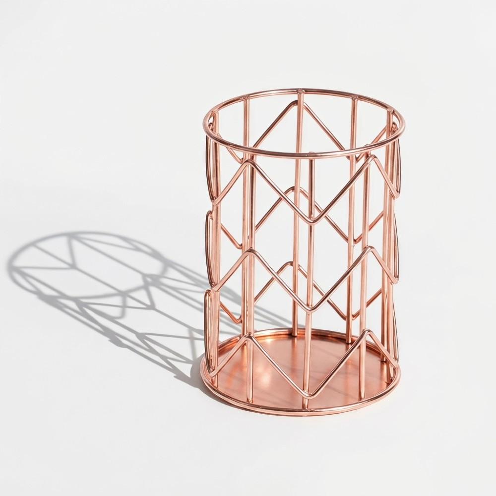 Metal Multifunctional Desktop Organizer Basket  Office Desk Stationery Finishing Storage