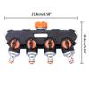 Garden Hose Splitter 4 Way Water Hose Connector with Shut Off Valves Leakproof Faucet Adapter for Drip Irrigation Lawns