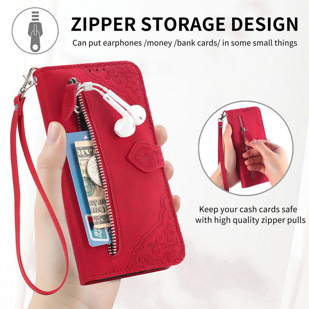Кожаный кошелек на молнии Capa для Motorola G87 G77 G85 G75 G55 G67 G35 G15 Power G05 Роскошный чехол с карманами Funda Moto G86 G56 G57 67 5G