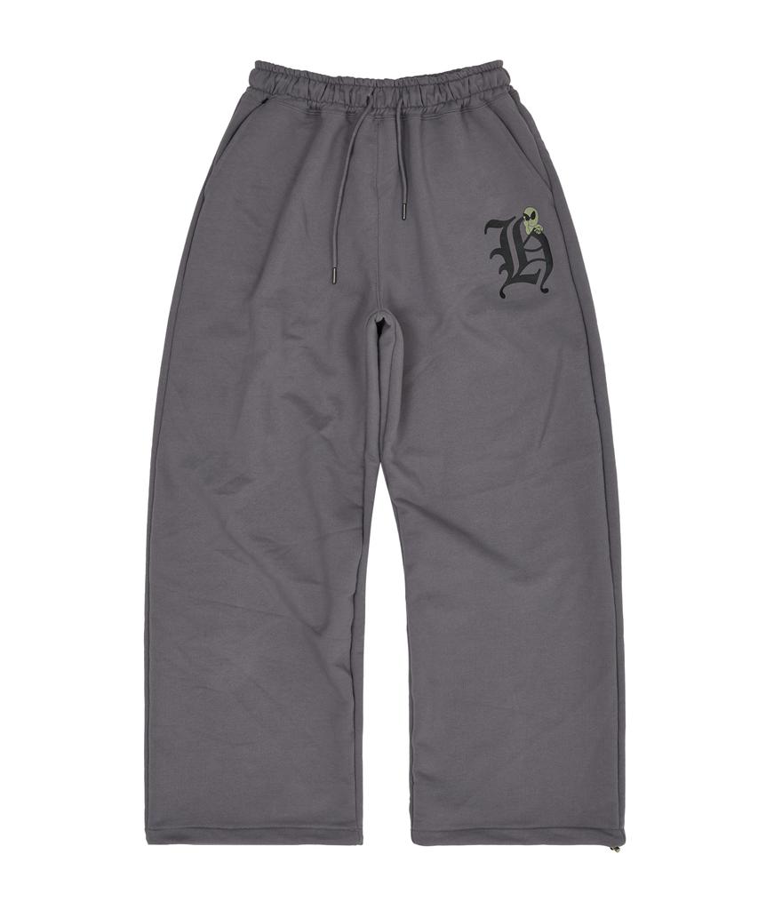 HOODHOOD H Logo Alien Sweatpants Charcoal