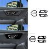 For Subaru Forester 2024 2025 ABS Black Car Inner Door Handle Door Bowl Cap Covers Trim Sticker Interior Accessories