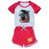 5886 Kids Boys Girls Yeet Print Tracksuit Top Shorts Sets