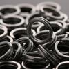 Portable High Quality Line Tackle Fish Connector Stainless Steel Fishing Split Rings Swivel Snap