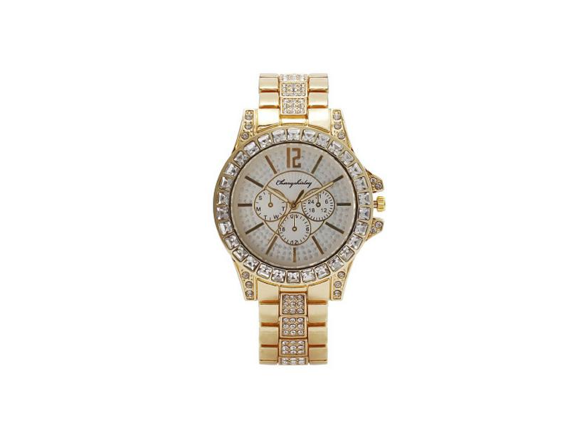 Роскошные мужские кварцевые часы с дизайном «три глаза», полностью инкрустированные бриллиантами