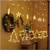 Christmas Decoration Colored Lights LED Net Red Christmas Decoration Lights LED Curtain Light String Decoration Creative Bedroom Decoration