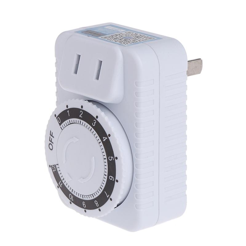 AC 110V-120V 220V 12 Hour Mechanical Wall Plug Switch Timer Socket Home Appliances Control3