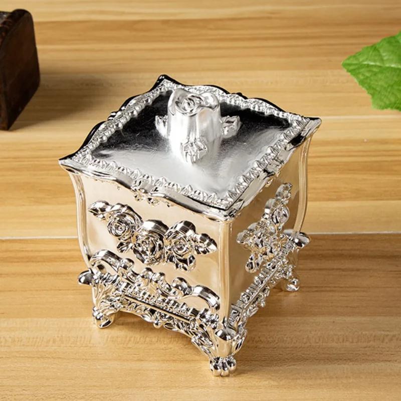 Роскошный европейский стиль пластиковая коробка для зубочисток и ватных палочек гостиная бытовая ретро ватные палочки и зубочистки герметичные коробки для хранения