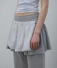 Lcdc Tm Lace Layered Jersey Skirt (Melange Grey)