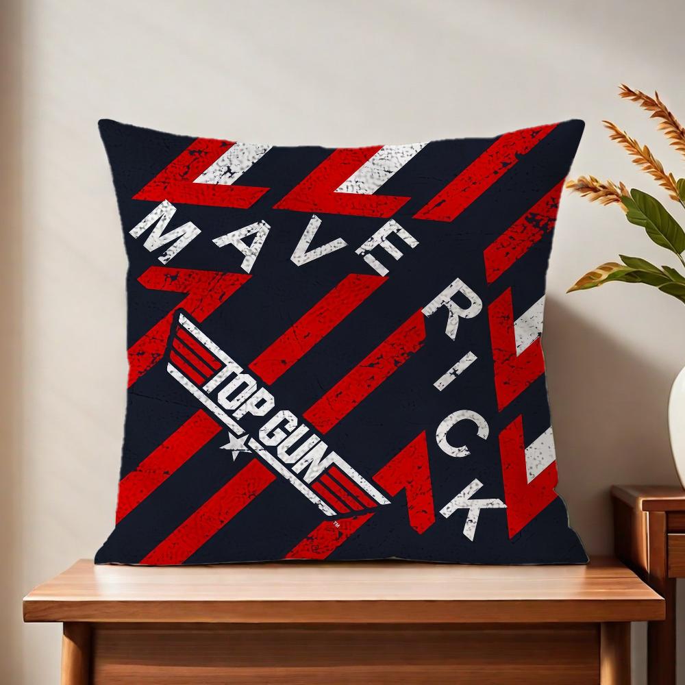 Film Ttop Ggun cute Cool cushion cover For Pillow Printing Sofa Decoration Home Car Room Coffee Shop Office Nordic Simplicity