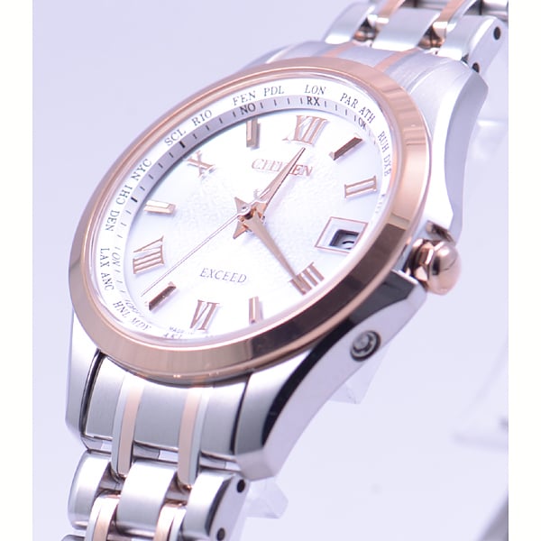 Citizen EC1124-58A ( Watch EXCEED Eco-Drive Radio-controlled Pair Model Women's) Round Watch Silver