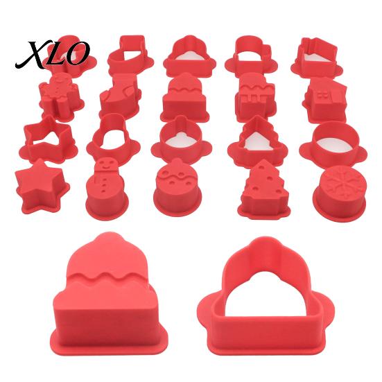 Easy Release Cookie Molds 10 Pairs Christmas Cutter Set, Biscuit Stamp Mold with Pop Sticks, Gingerbread Tree Cake Man House DIY Lollipop Making Kit,