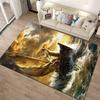 Calm Seas Masterpiece Rug Design Non-slip rug suitable for living room and bedroom sofas.