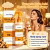 OceAura Отшелушивающий спрей для тела с койевой кислотой и куркумой, Мягкое очищающее средство для кожи спины, рук и ног, Ежедневный увлажняющий уход для грубой кожи, 100 мл