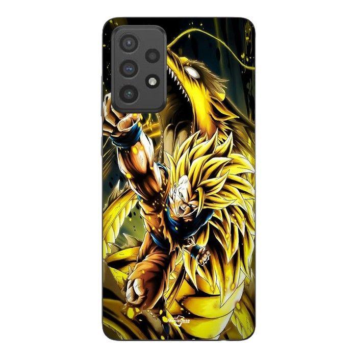 Coque Pour Samsung Galaxy A73 Son Goku Super Saiyan SSJ3 Attaque point Dragon Maniacase