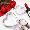 Removable Bottom Heart Shaped Cake Pan Non Stick Metal Heart Cake Baking Pan  Wedding