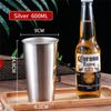 260-600ML 304 Stainless Steel Metal Cup Whisky Beer Cups White Wine Coffee Tumbler Travel Camping Mugs Drinking Coffee Tea Mug
