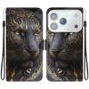 Кожаный чехол-книжка с подставкой и кошельком для iPhone 17 Pro Max, чехол для телефона с принтом и ремешком на запястье