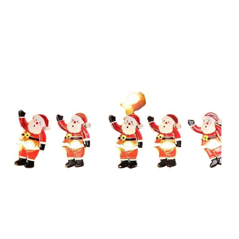 Рождественские световые огни: Олень, Снеговик, Звезда, Снежинка, Леденец, Дерево, Подарочная коробка, Гирлянда из медной проволоки