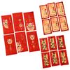 6Pcs Red Envelope 2024 Dragon Year Red Envelopes Cartoon Design Spring Festival Red Bag for New Year Festive