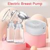 Electric Double Breast Pump Kit with 2 Milk Bottles USB Powerful Breast Massager Powerful Breast Pumps